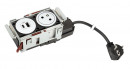 K- LEGRAND Disq´In 1x 230V + 1x USB A/C, biela/biela