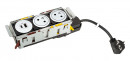 K- LEGRAND Disq´In 2x 230V + 1x USB A/C, biela/biela