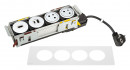 K- LEGRAND Disq´In 2x 230V + 1x USB A/C, HDMI, biela/biela