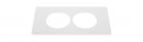 K- LEGRAND Disq´In 1x 230V + 1x USB A/C, biela/biela
