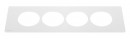 K- LEGRAND Disq´In 2x 230V + 1x USB A/C, HDMI, biela/biela