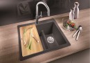 BLANCO 521690 drez PLEON 6 Split sivá skala InFino bez exc. SILGRANIT PuraDur