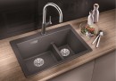 BLANCO 521690 drez PLEON 6 Split sivá skala InFino bez exc. SILGRANIT PuraDur