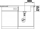 BLANCO 523000 Drez ANDANO XL 6S-IF nerez InFino s excentrem