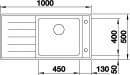 BLANCO 523000 Drez ANDANO XL 6S-IF nerez InFino s excentrem