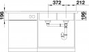 BLANCO 521665 drez DIVON II 8S-IF nerez hodvábny lesk InFino bez excentru
