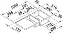 BLANCO 521645 drez CLARON 6 S-IF nerez hodvábny lesk InFino s tiahlom