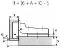 FGV 51MS150508C záves polonaložený 110°