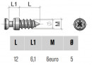 Čap excentr polic.TI01 - Euro6x12mm
