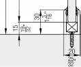 HAWA 057.3056.250 Porta 100 GF/GFO vodiaci U profil 2,5m elox
