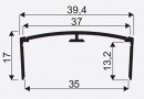 SEVROLL profil "U" na DTD 36mm oliva 3m