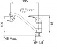FRANKE Batéria FB 250.031 chróm