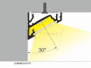 StrongLumio profil LED Corner 14 čierny alu anodovaný 2000mm