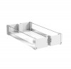 K-VIBO Potravinka ROLL sivé dno/sklenené bočnice chróm 300/1060-1500