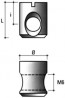 Válčeková matica BA02-M6,14X10