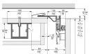 HAWA 31520 Folding Concepta III 25 vertikálny profil, 1900 - 2700mm, strieborná