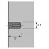 HETTICH 48577 rozperné puzdro (hmoždinka) č.43 5x13mm