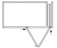 K-HAWA Folding Concepta III 20 Pull, pravá verzia, 1200 - 2200mm, strieborná