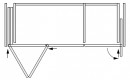 K-HAWA Folding Concepta III 25 Push ľavá+Concepta III pravá,1900-2700mm,strieb.