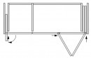 K-HAWA Folding Concepta III 25 Push pravá+Concepta III ľavá,1900-2700mm,čierna