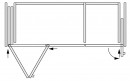 K-HAWA Folding Concepta III 25 Pull ľavá+Concepta III pravá,1900-2700mm,strieb.