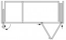 K-HAWA Folding Concepta III 25 Pull pravá+Concepta III ľavá,1900-2700mm,strieb.