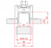 TERNO profil 2320/A 2m elox