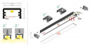 StrongLumio profil LED Slim 8 alu čierna 2000mm