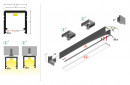 StrongLumio profil LED Smart 10 alu čiena 2000mm