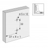 HETTICH 9075072 podložka 8099 excenter  D=3 hmoždinka