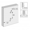 HETTICH 9075072 podložka 8099 excenter  D=3 hmoždinka