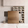 TERNO Magic Living sada kovania pre naložené drevené dvere 1100mm, elox čierny