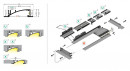 StrongLumio profil LED Flat alu anodovaný 1000mm