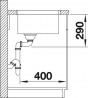 BLANCO 522963 drez ANDANO 450-U nerez hodvábny lesk InFino bez tiahla