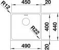 BLANCO 522961 drez ANDANO 450-IF nerez hodvábny lesk InFino bez tiahla