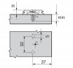 BLUM 174H7130E podložka krížová, excenter, Expando 11,5mm nikel