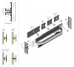 StrongLumio profil LED Surface 10 alu čierný 2000mm