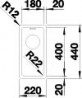 BLANCO 522951 drez ANDANO 180-IF nerez hodvábny lesk InFino bez tiahla