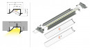 StrongLumio profil LED Diagonal 10 alu biely 2000mm