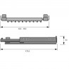 HETTICH 9132918 Amari výsuvný vešiak nohavíc 700-800