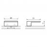 HETTICH 9345464 knobka VENUSIA L60/32 čierna