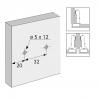 HETTICH 9133875 podložka Sensys linární s eurovruty, D=3 mm