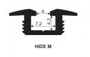SEVROLL 02677 Hide M spodné vedenie 6m oliva