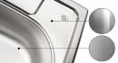 StrongSinks S1 Eko Drez nerez satén/horná plocha brúsená 488x488, horná montáž