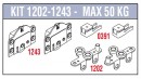 SISCO 1202-1243 sada kovania s ložiskom