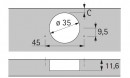 HETTICH 9099830 Sensys 8687 165° Intermat B12
