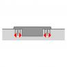 HETTICH 9091754 Sensys 8631naložený 95° dveře až 32mm TH52 hmoždinky Obsidián