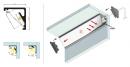 StrongLumio profil LED Cabi 12 E alu biely 2000mm
