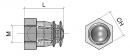 BU39 Hmoždinka závrtná s guľôčkou M6x9/8 mm mosadz