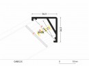 StrongLumio profil LED Cabi 12 alu anodovaný 2000mm